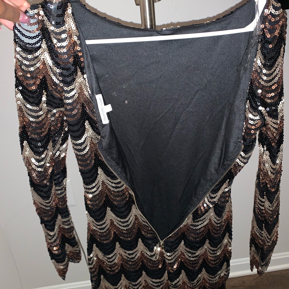 Multi colored glitter dress